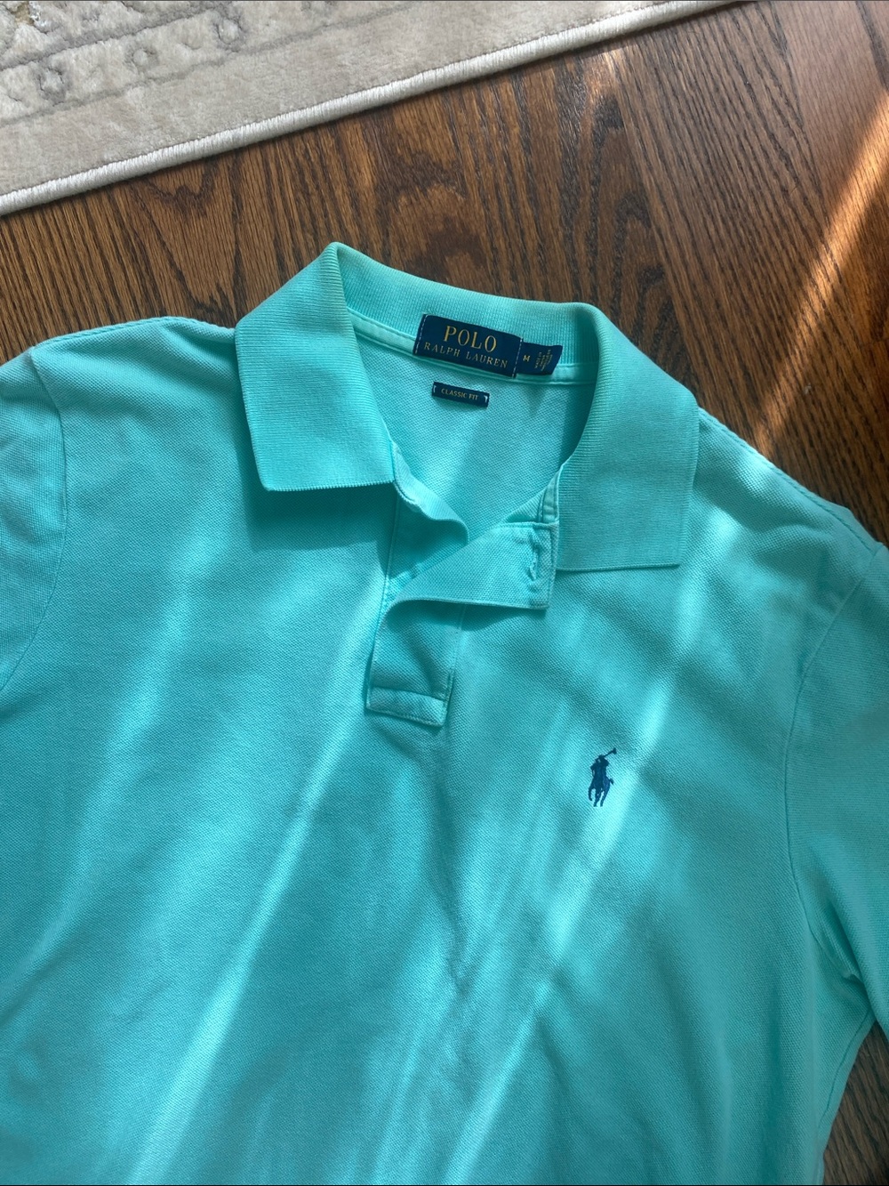 Polo by Ralph Lauren Light Teal Short Sleeve Polo Shirt